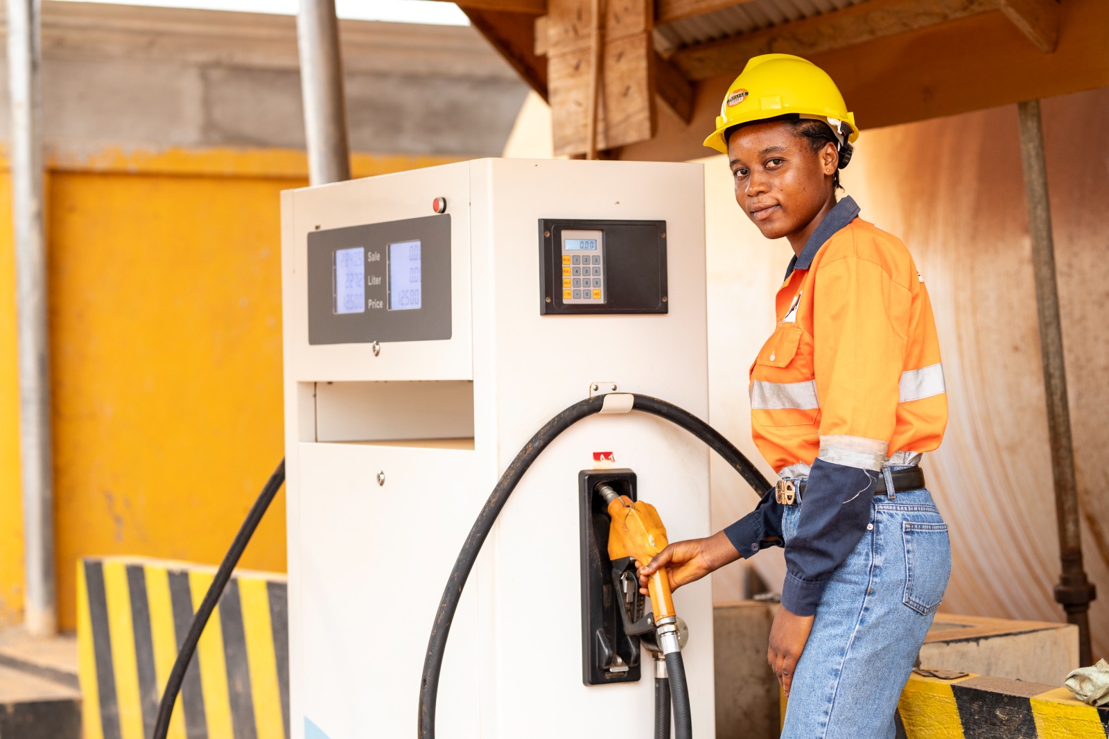 KALC team member refueling equipment